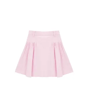 POSHERD PinTuck Volume Skirt - Light Pink