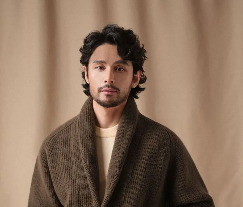 Pure Wool Shawl Collar Cardigan