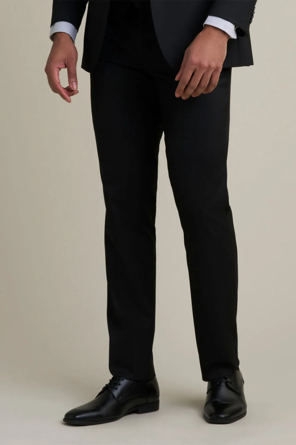"Mayfair" Tan Luxury Stretch Blend Suit Pants
