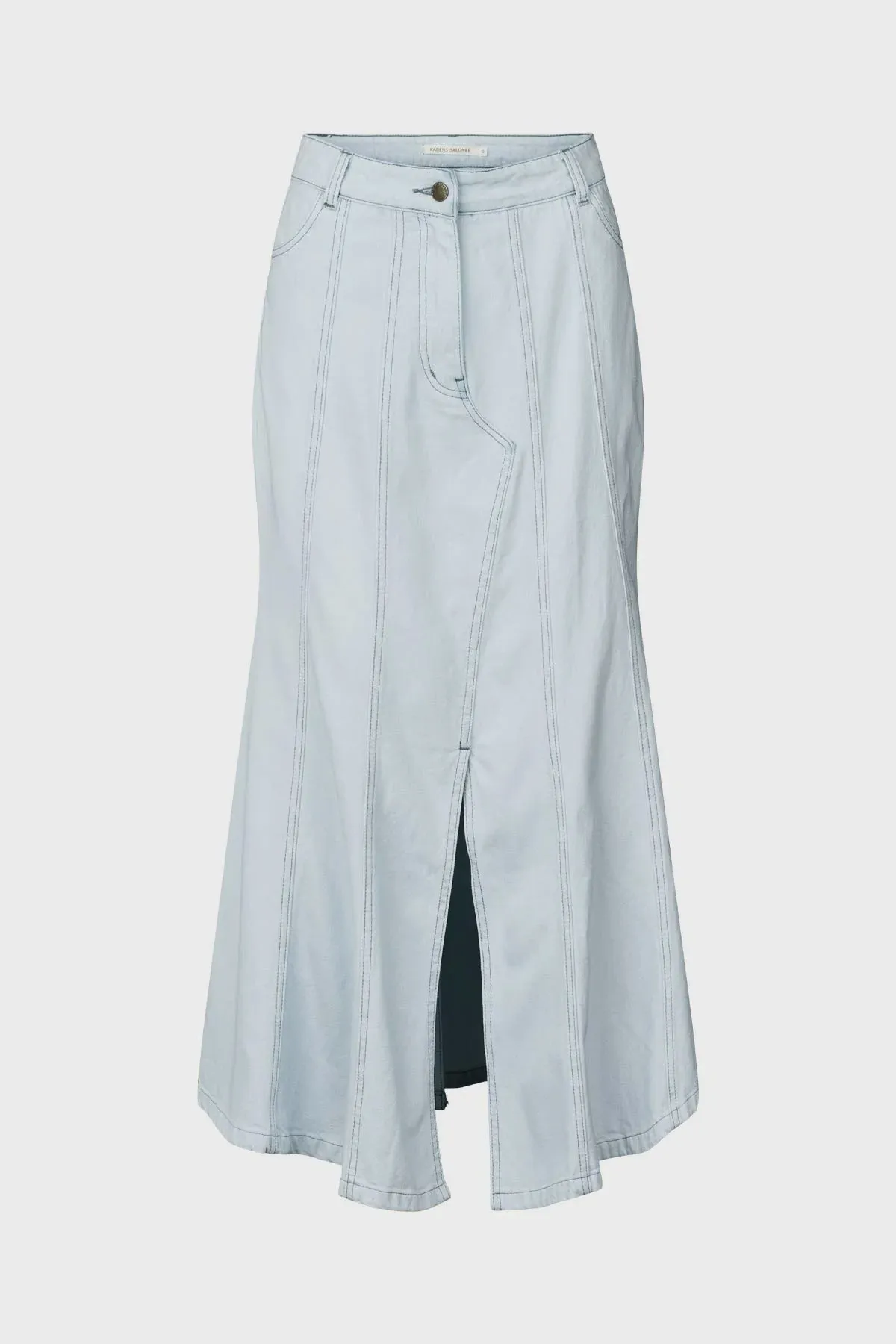 Rabens Saloner Killa Skirt - Light Wash