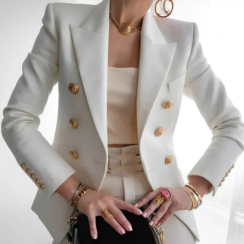 Raffaella | Tailored Blazer with Gold Buttons