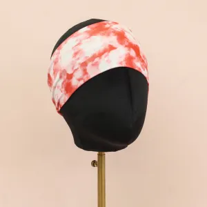 Red and White Stretch Headband