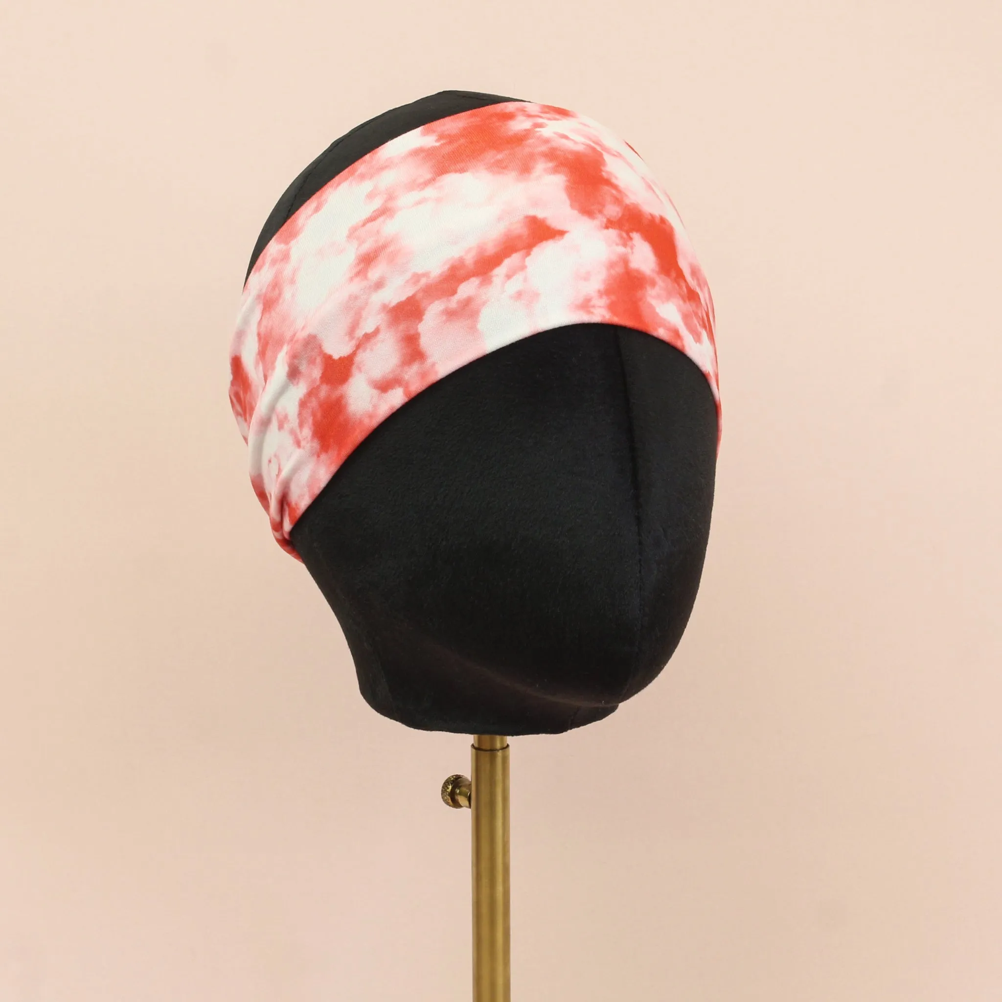 Red and White Stretch Headband