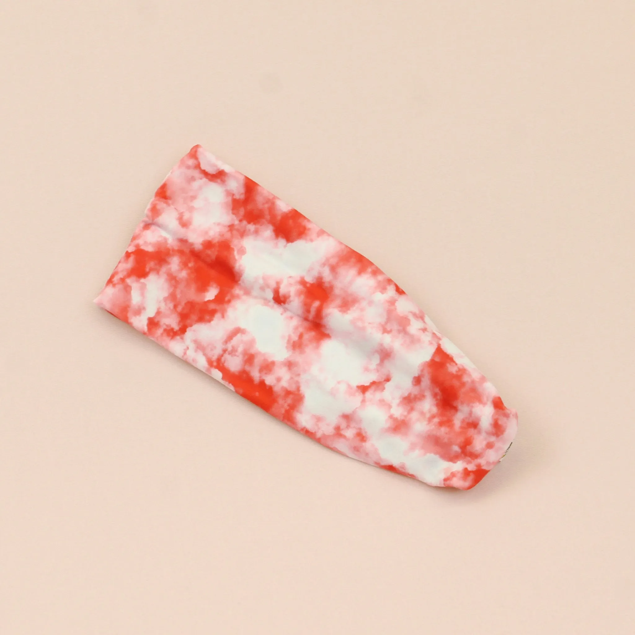 Red and White Stretch Headband