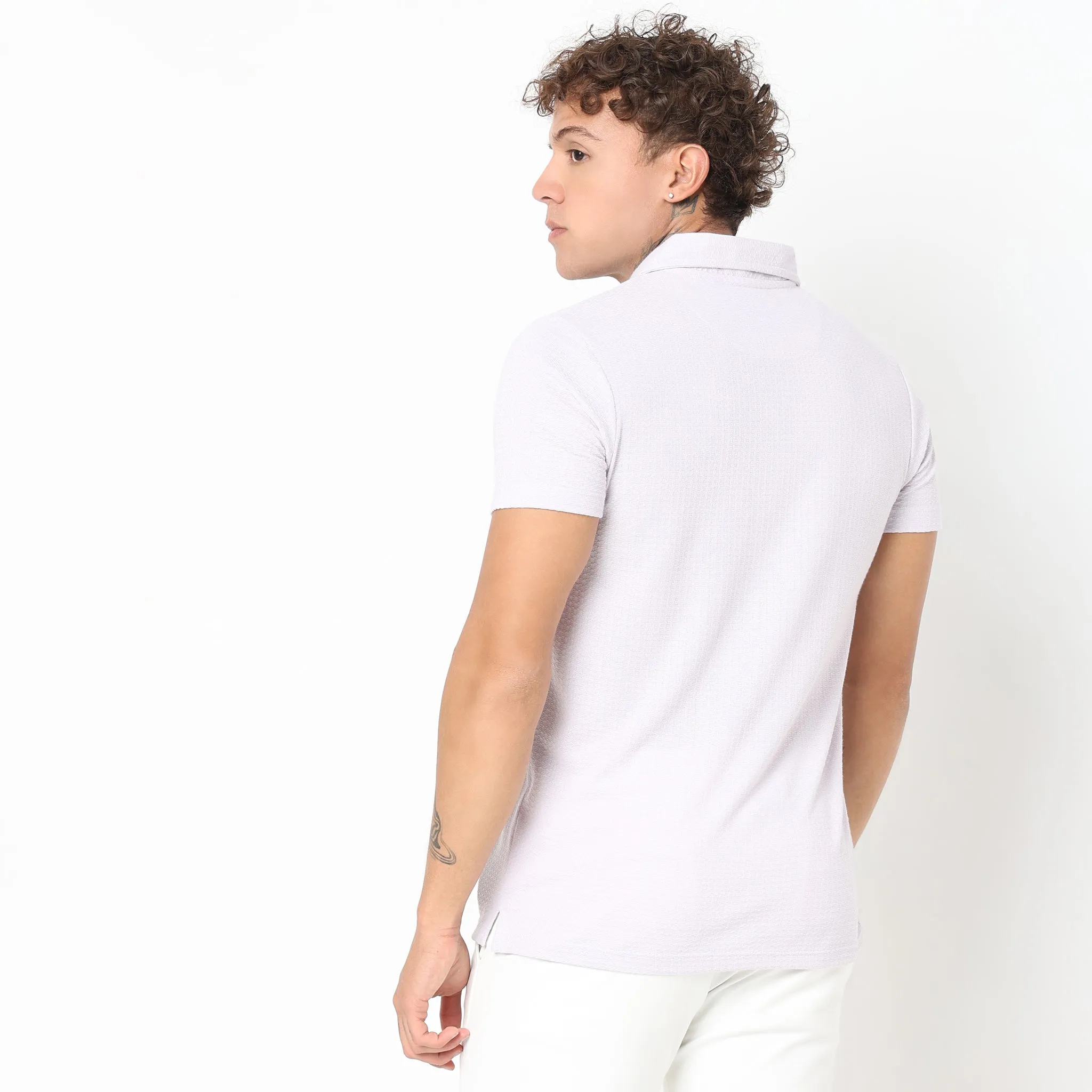 Regular Fit Structured Polo T-Shirt