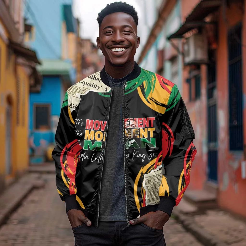 Remembering The Legacy Of MLK Sleeve Zip Bomber Jacket LT05