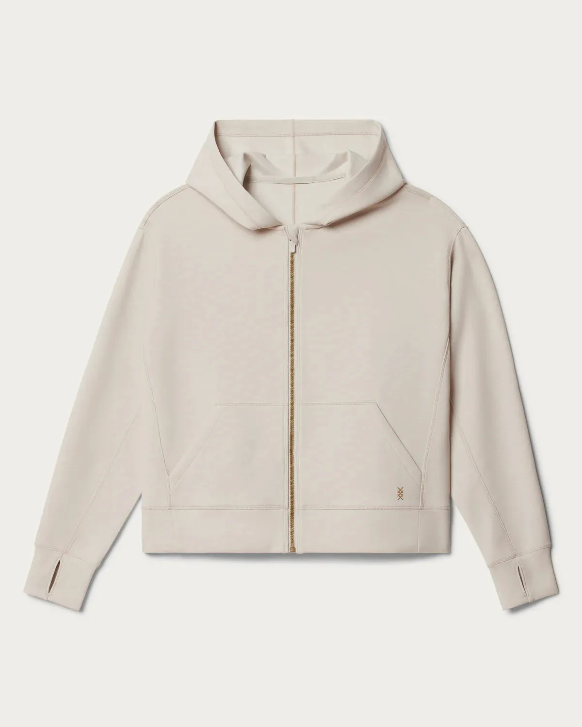 Rhone Women's Dreamglow Full Zip Hoodie - Sand