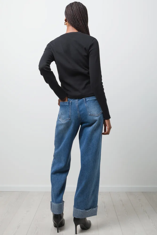Rib T-Shirt Black
