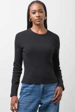 Rib T-Shirt Black