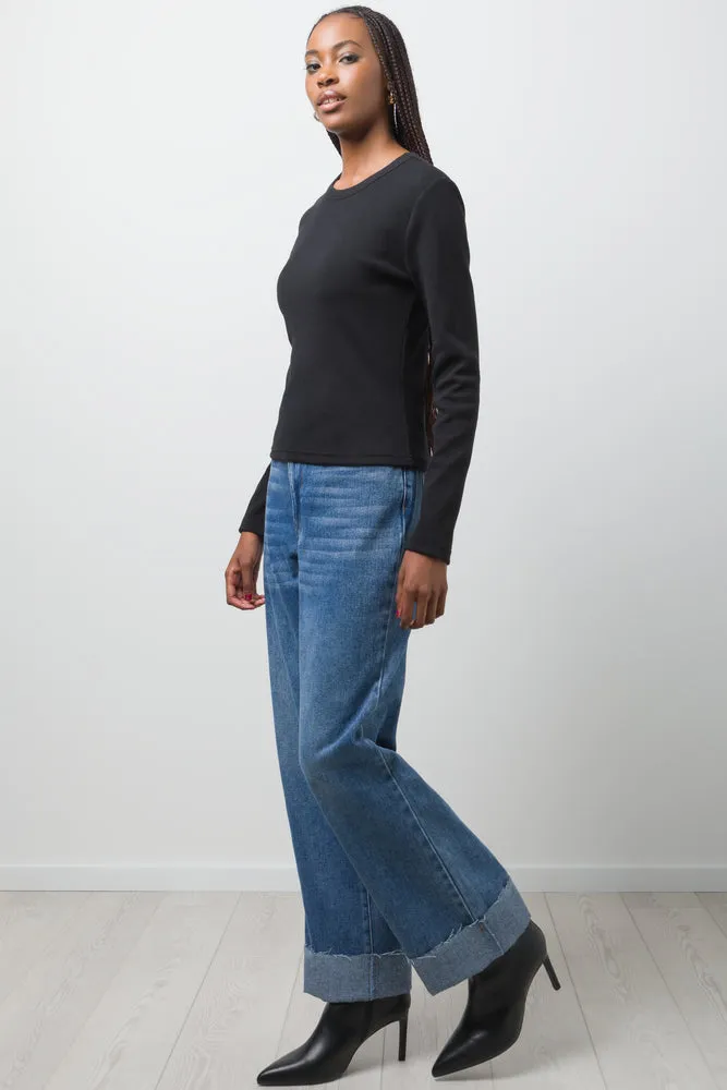 Rib T-Shirt Black