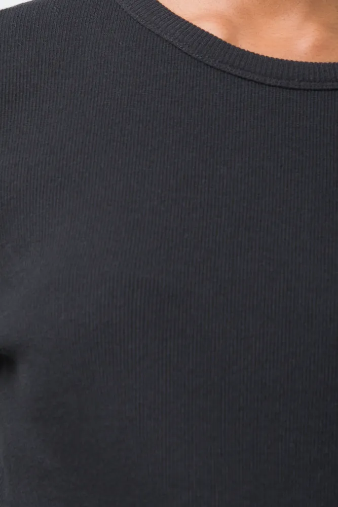 Rib T-Shirt Black