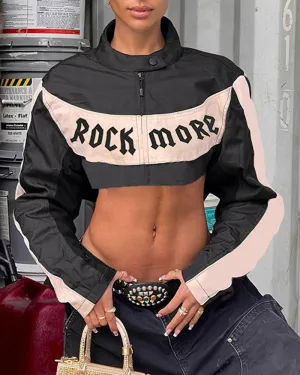 Rockmore Zip Crop Top
