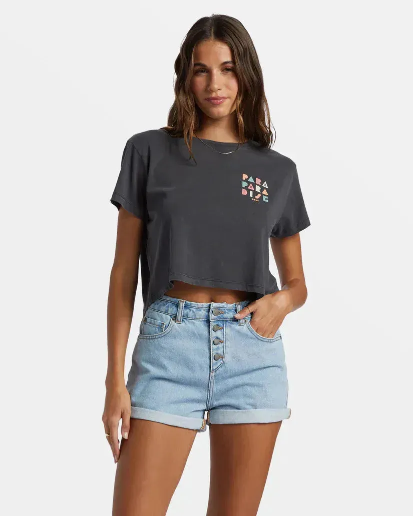Roxy Women's Para Paradise Cropped Tee