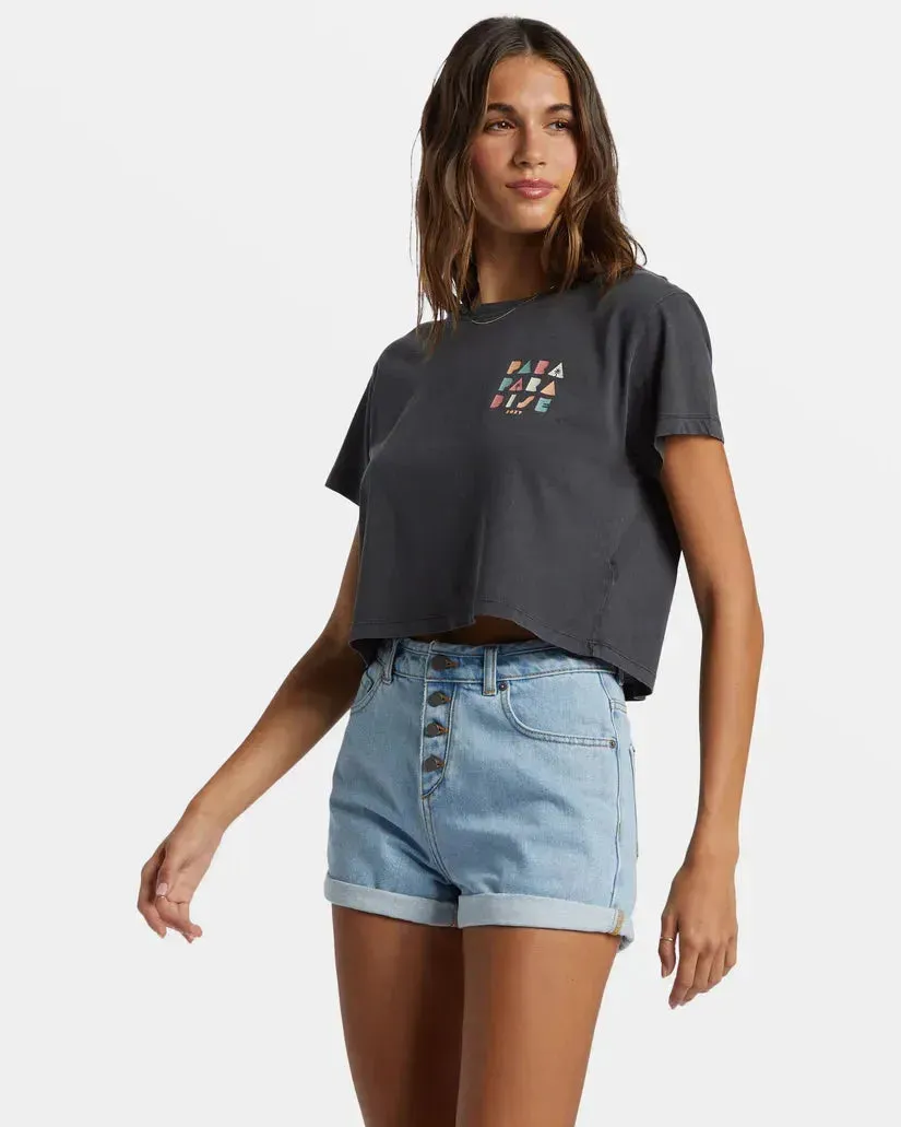 Roxy Women's Para Paradise Cropped Tee