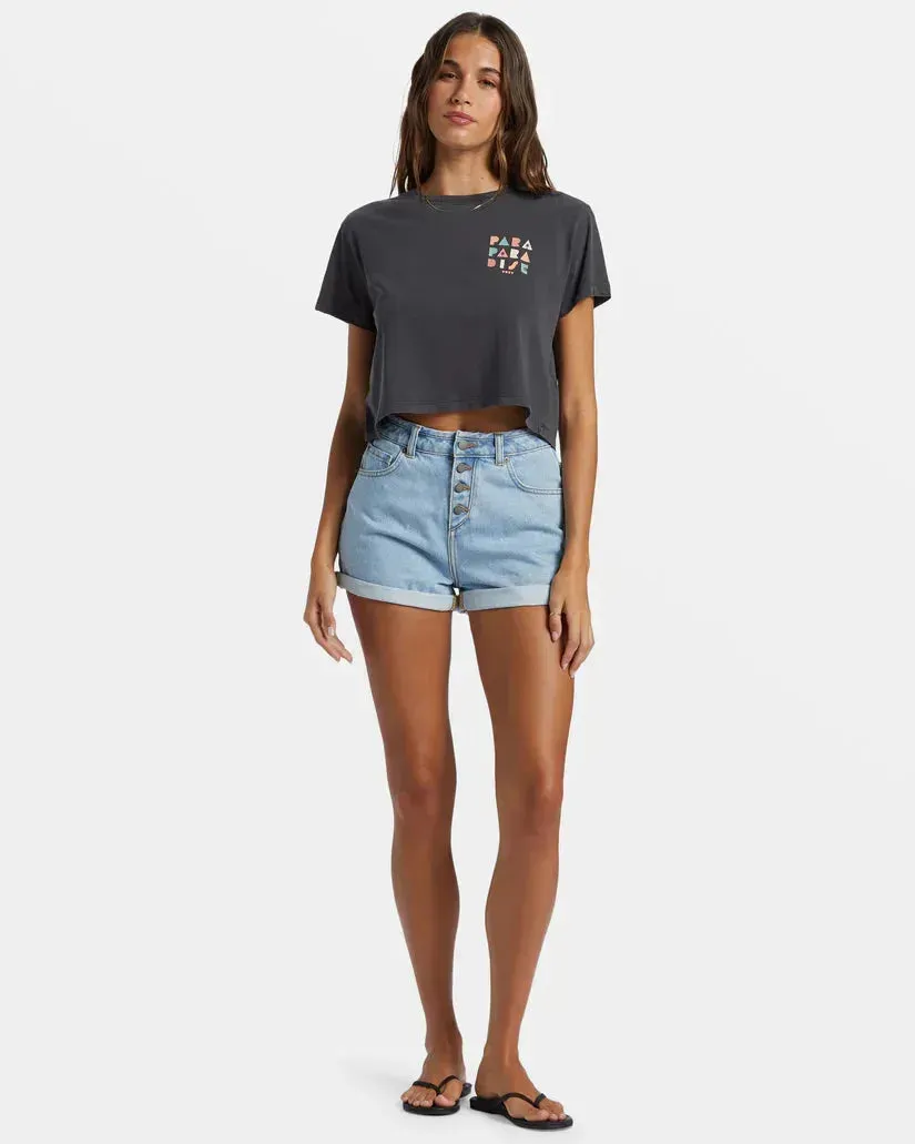 Roxy Women's Para Paradise Cropped Tee