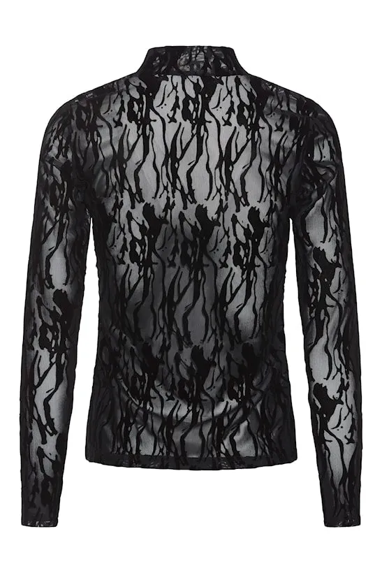 RUE DE FEMME Mesh Roll Neck
