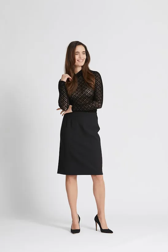 RUE DE FEMME Mesh Roll Neck