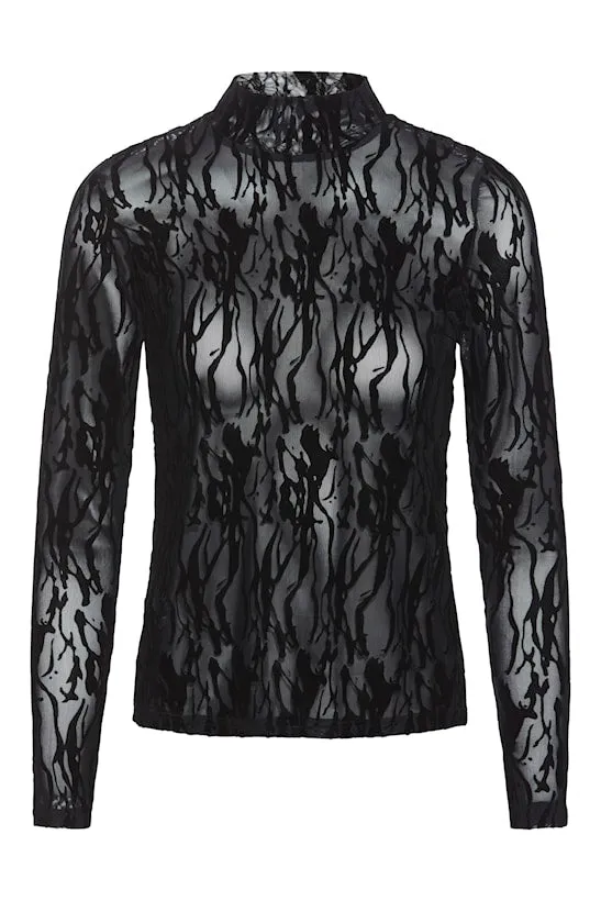 RUE DE FEMME Mesh Roll Neck