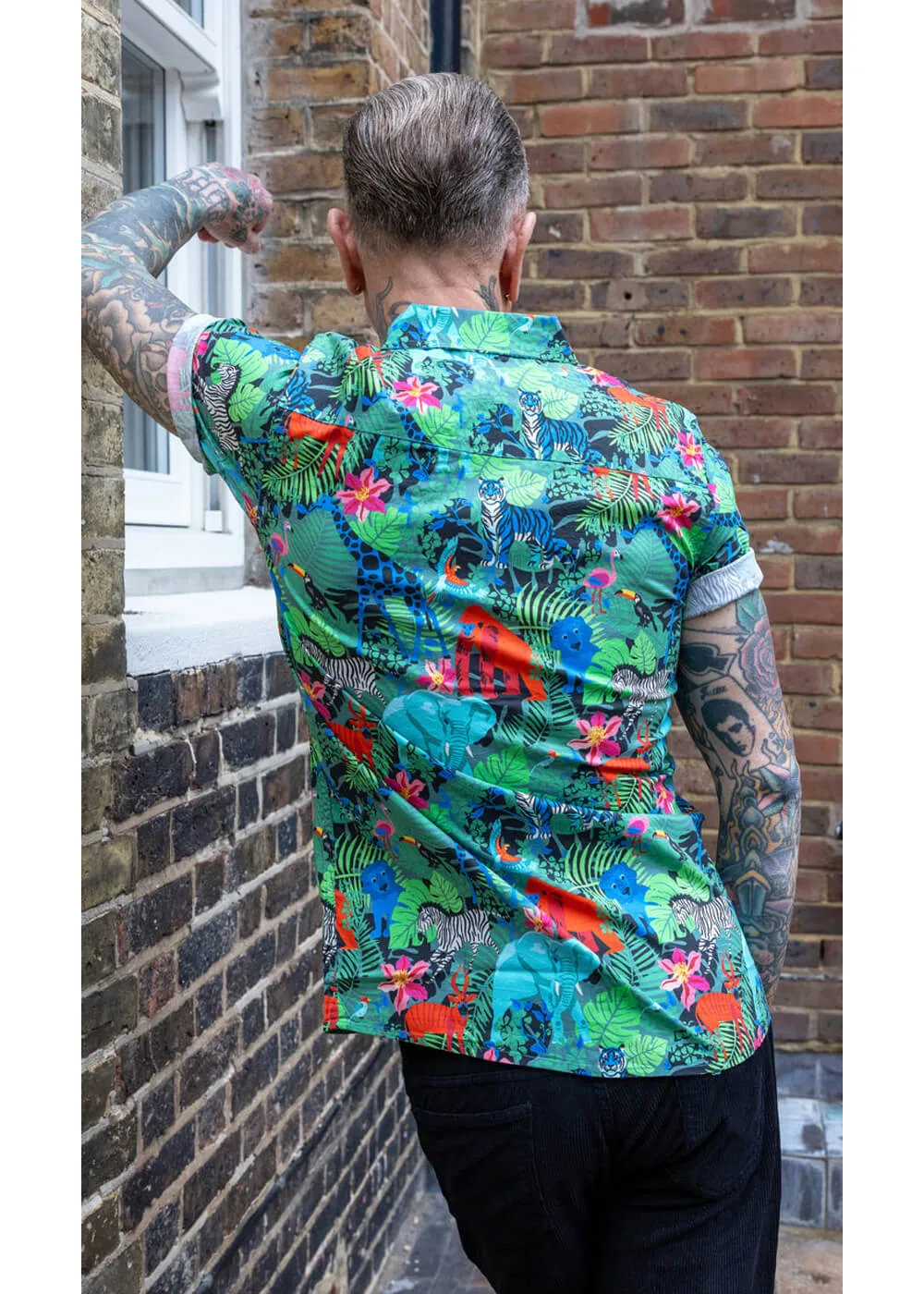 Run & Fly Mens Jungle Shirt Black