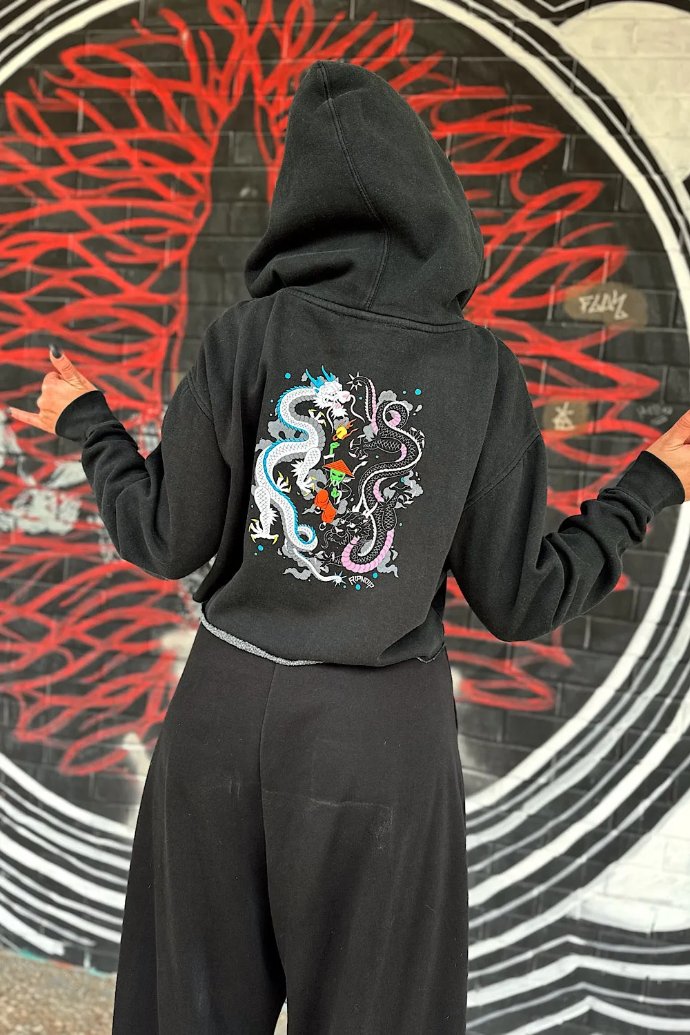 RYU CROPPED HOODIE