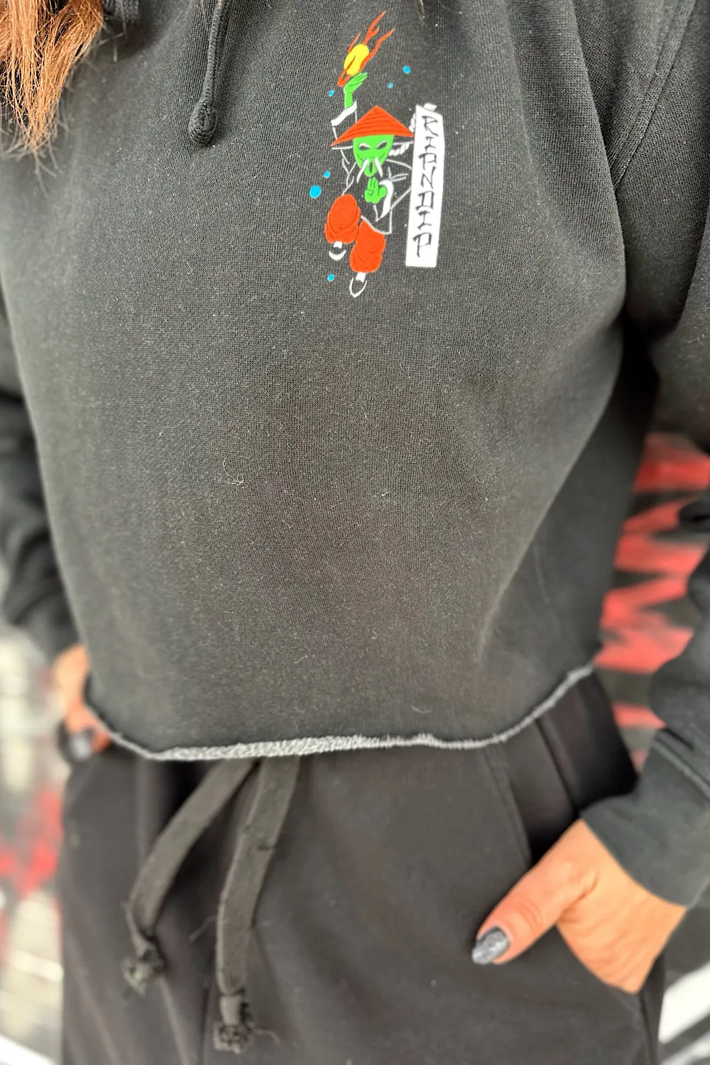 RYU CROPPED HOODIE