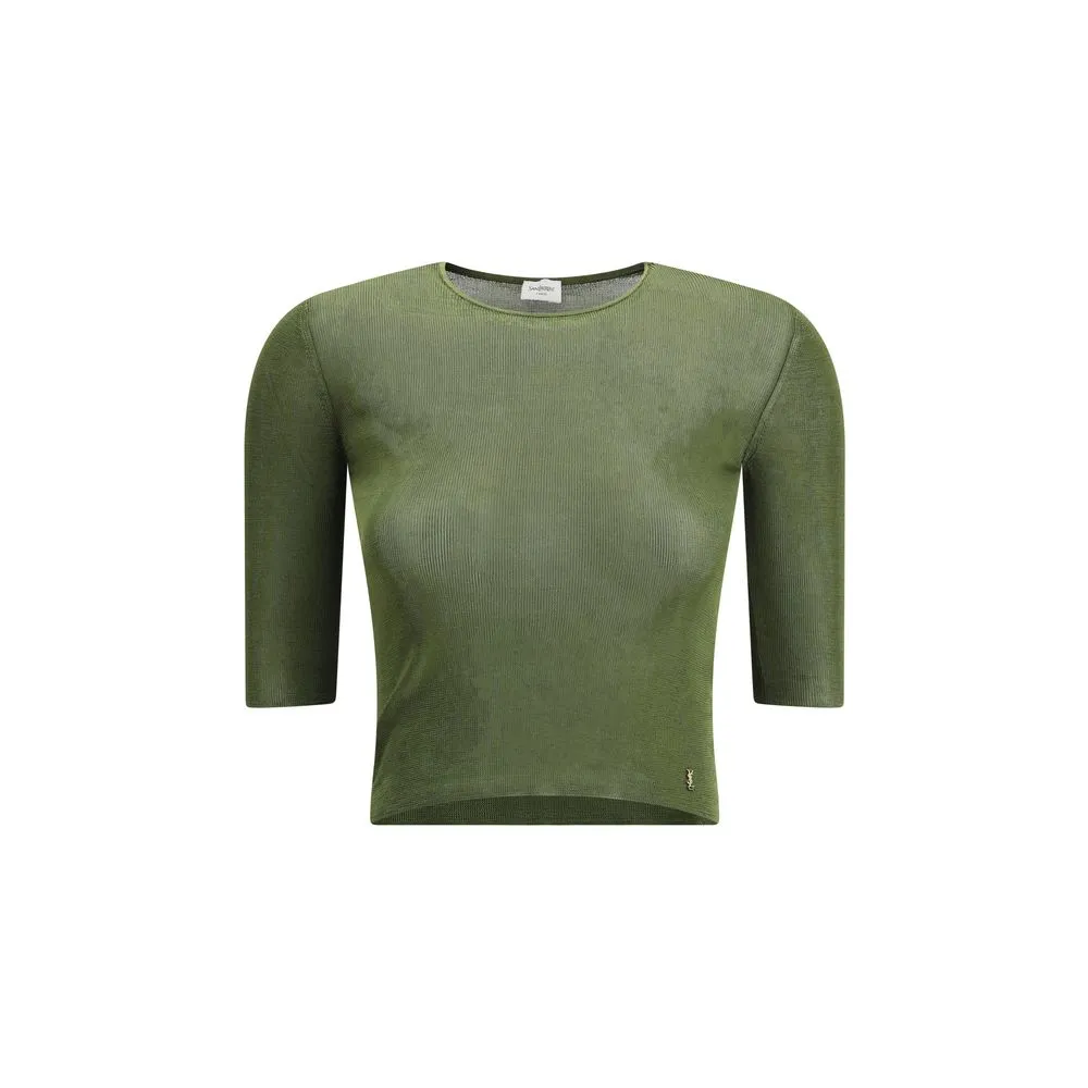 Saint Laurent Short Sleeved Top