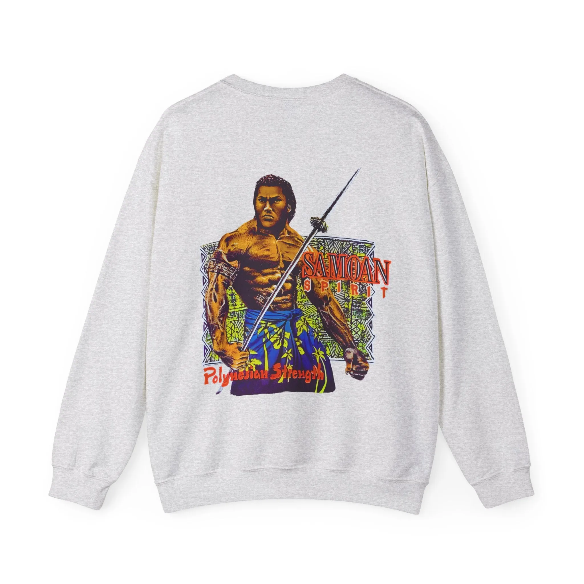 Samoan Strength Samoan Spirit Polynesian Strength Vintage Design 90s New Print Unisex Heavy Blend™ Crewneck Sweatshirt