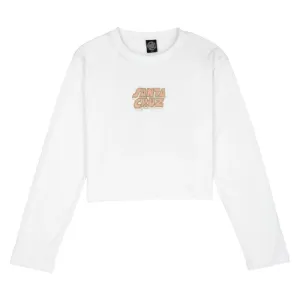 Santa Cruz Womens L/S T-Shirt Foxy Sun - White