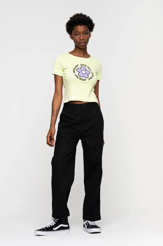 Santa Cruz Womens T-Shirt Daisy Ring Dot T-Shirt - Aloe Green