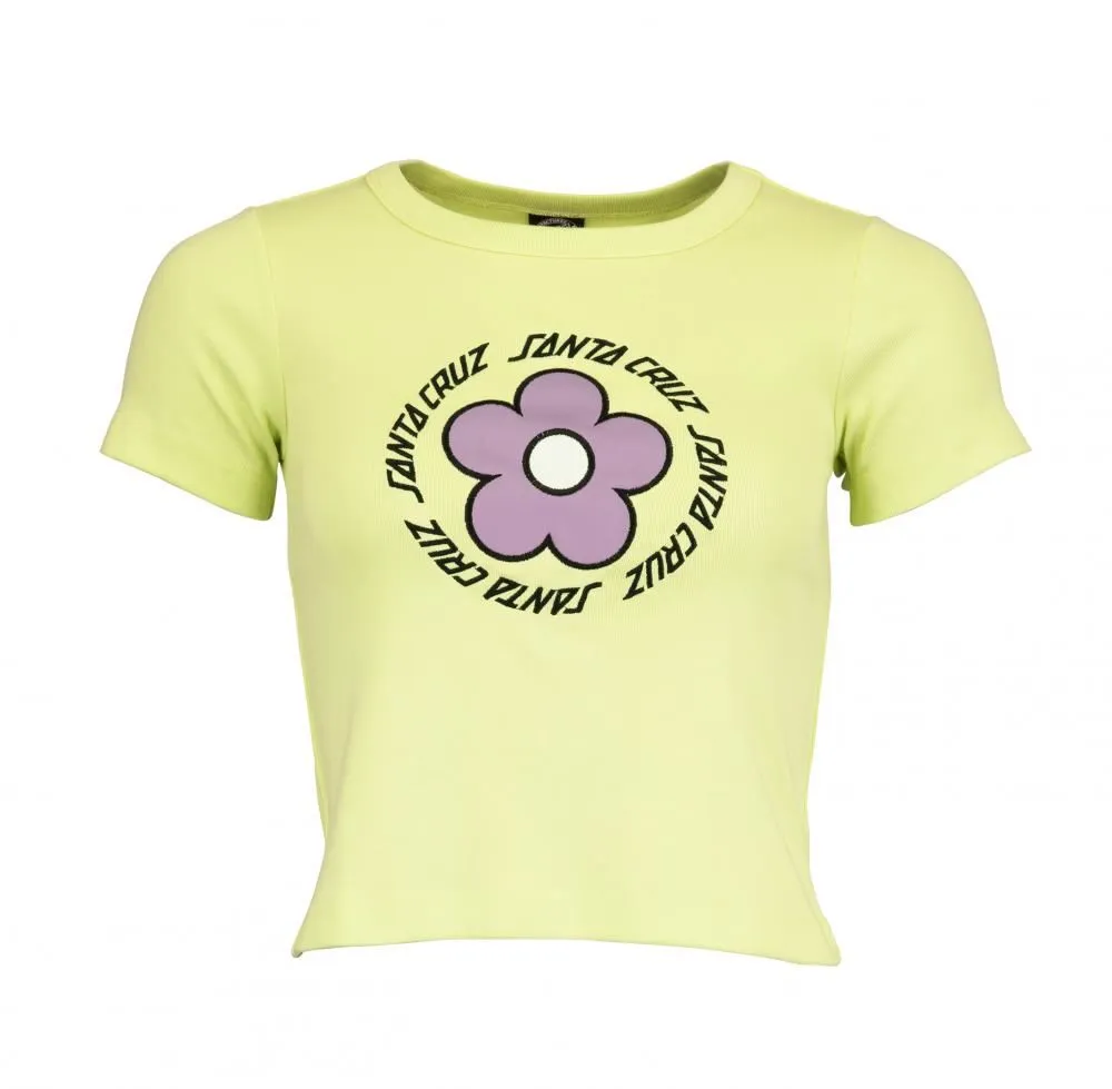 Santa Cruz Womens T-Shirt Daisy Ring Dot T-Shirt - Aloe Green