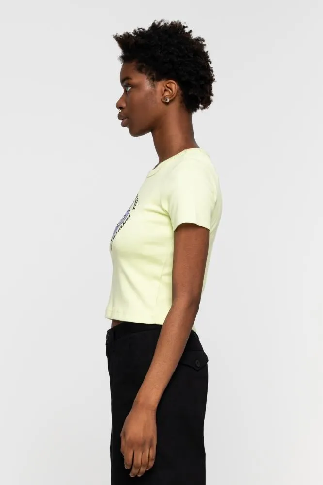 Santa Cruz Womens T-Shirt Daisy Ring Dot T-Shirt - Aloe Green