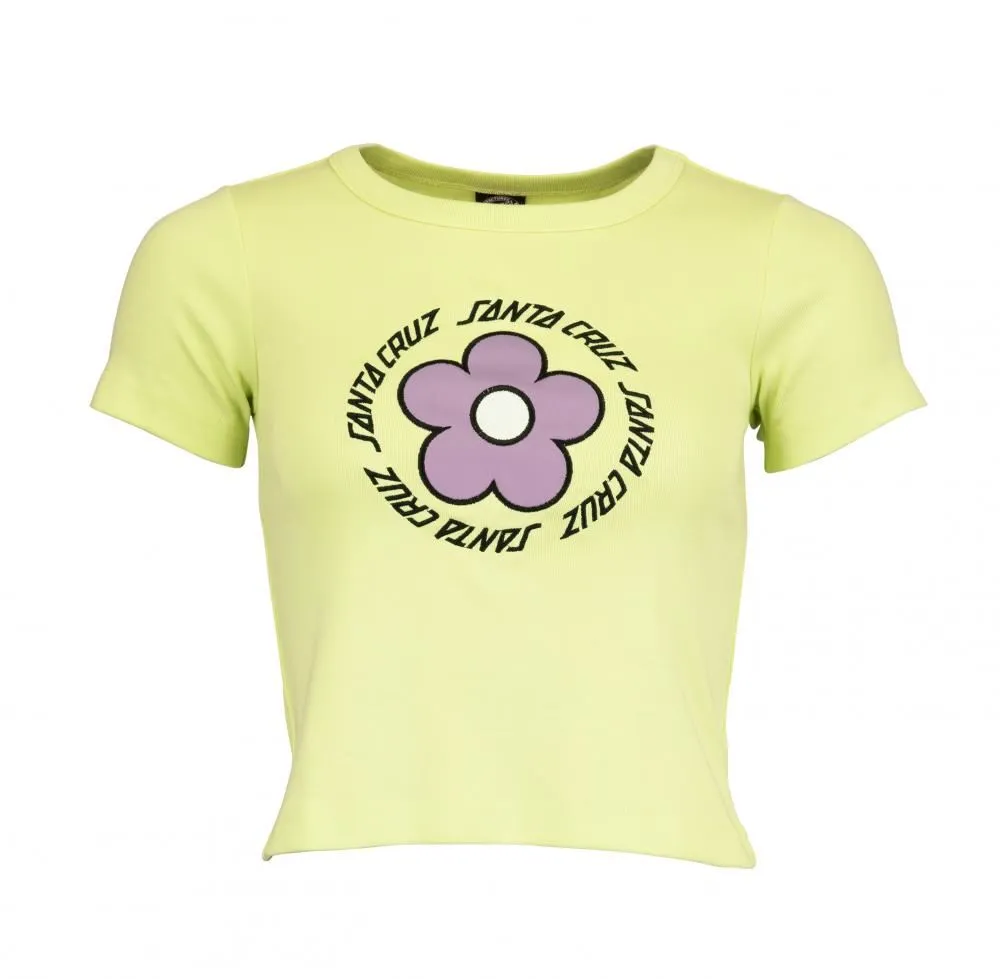 Santa Cruz Womens T-Shirt Daisy Ring Dot T-Shirt - Aloe Green