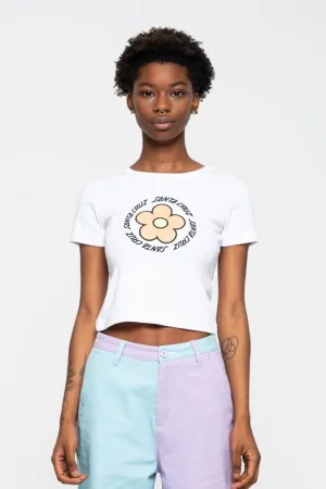 Santa Cruz Womens T-Shirt Daisy Ring Dot T-Shirt - White