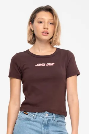 Santa Cruz Womens T-Shirt Obscure Strip T-Shirt - Plum