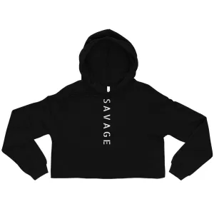 Savage Cropped Hoodie (Black)