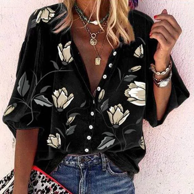 SCARLETT | Airy Floral Print Blouse