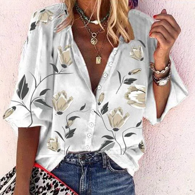SCARLETT | Airy Floral Print Blouse