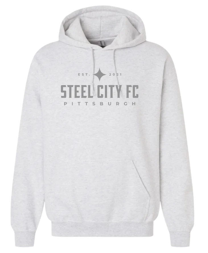 SCFC City Edition - Ash Grey Hoodie with Grey SCFC Text logo