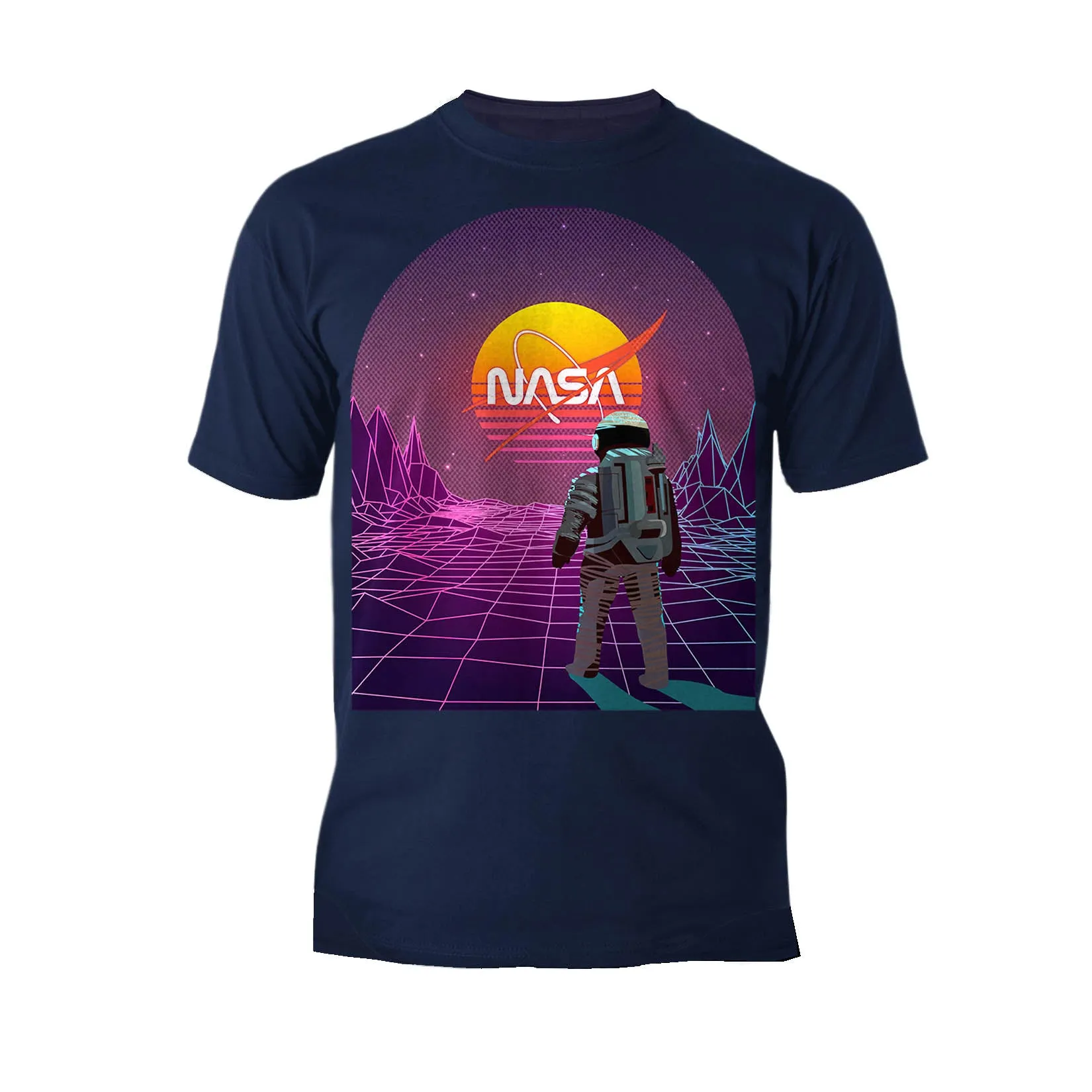 Science Space NASA Astronaut Synthwave Retro 80s Nerd Geek Official Men's T-shirt