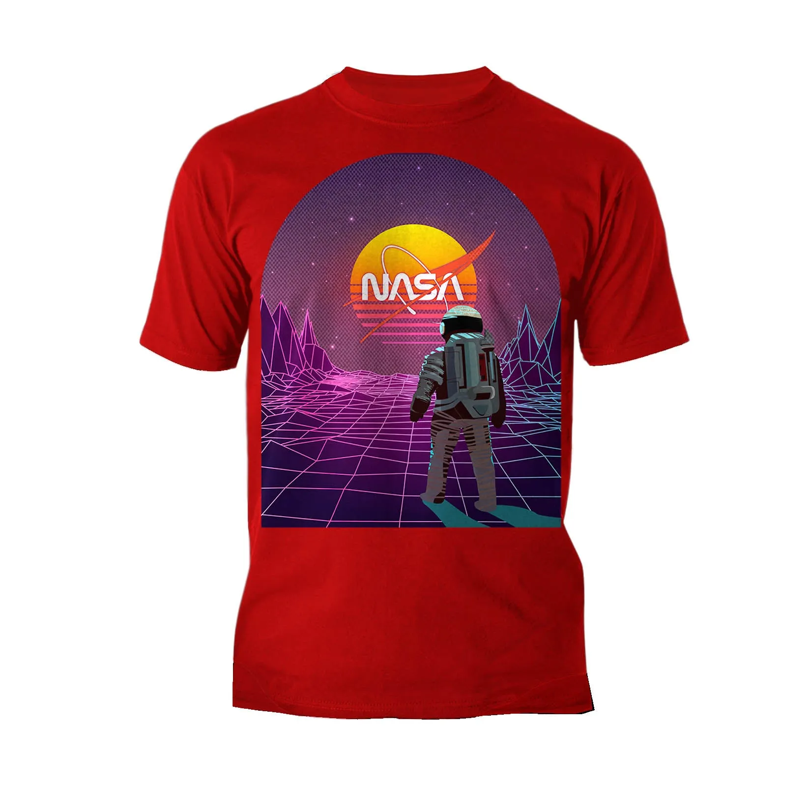 Science Space NASA Astronaut Synthwave Retro 80s Nerd Geek Official Men's T-shirt