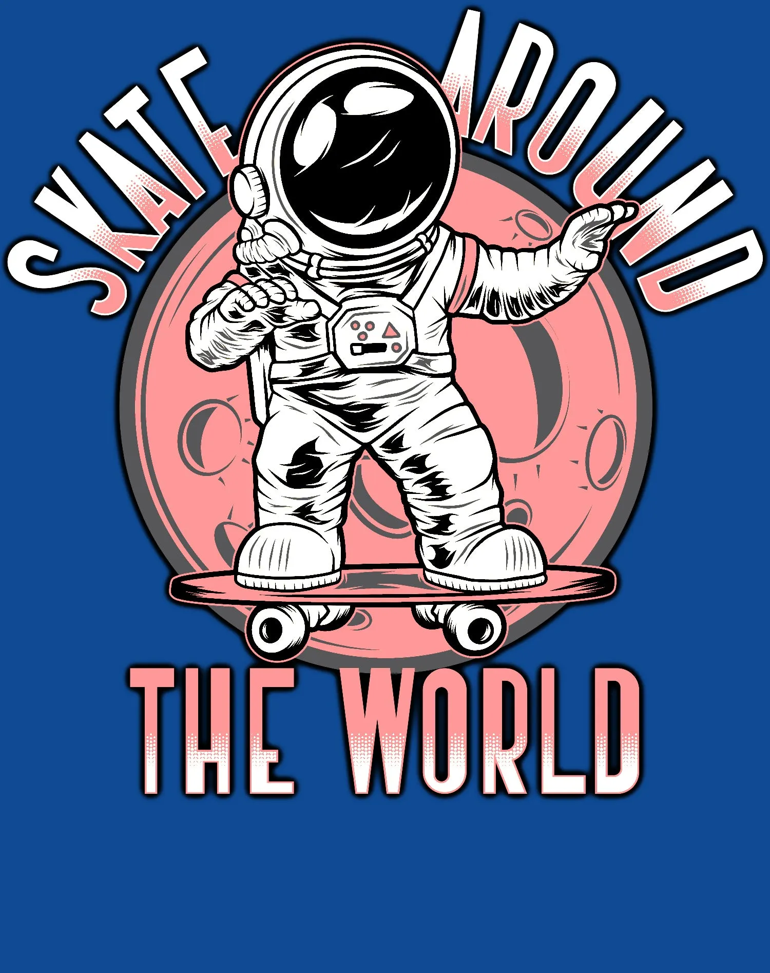 Science Space Race Skate Around World Astronaut Nerd Geek Official Women's T-shirt
