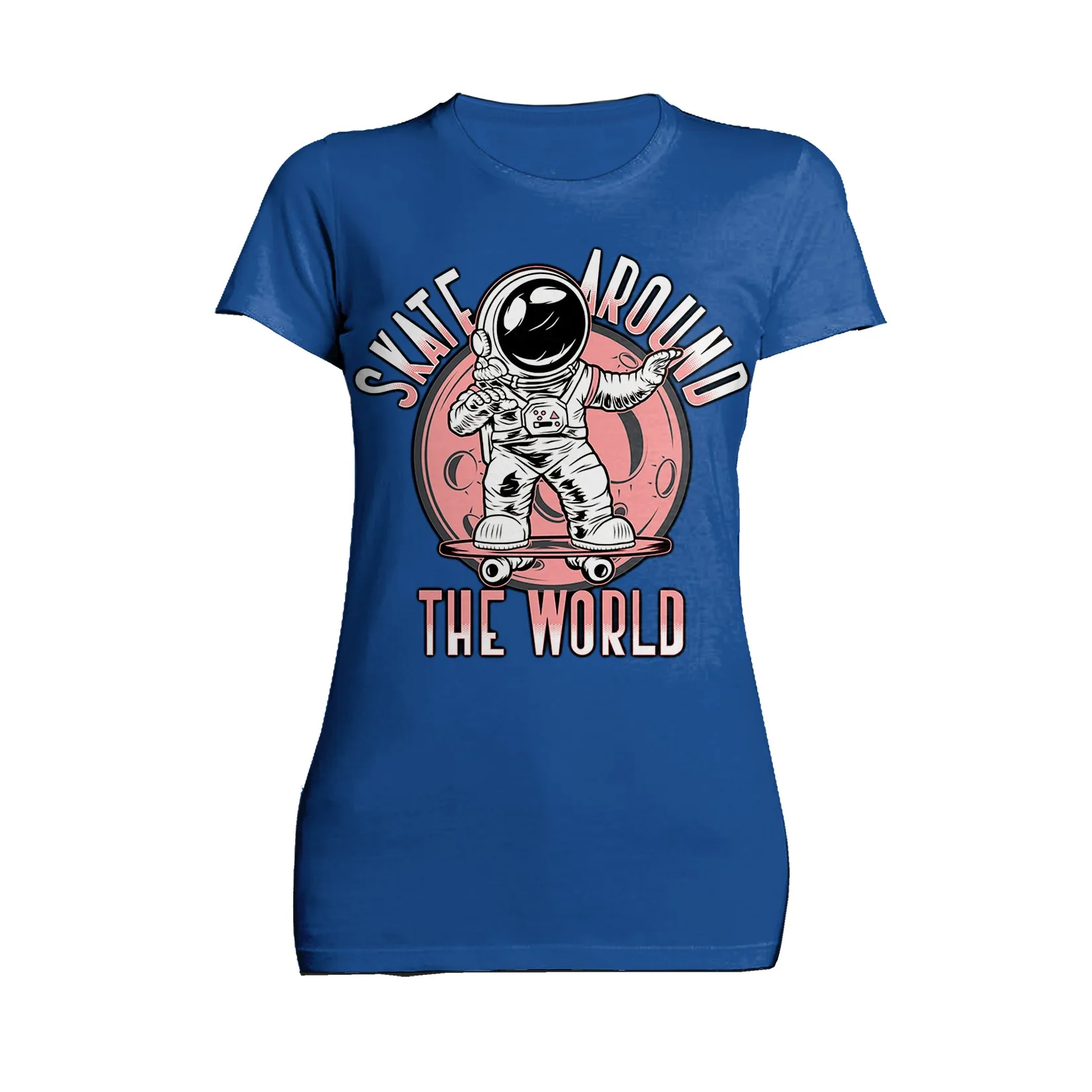 Science Space Race Skate Around World Astronaut Nerd Geek Official Women's T-shirt