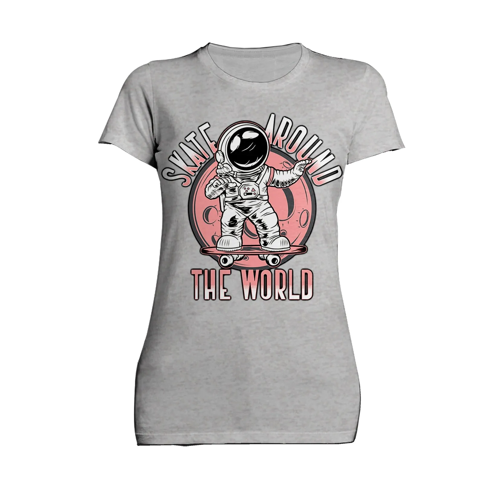 Science Space Race Skate Around World Astronaut Nerd Geek Official Women's T-shirt