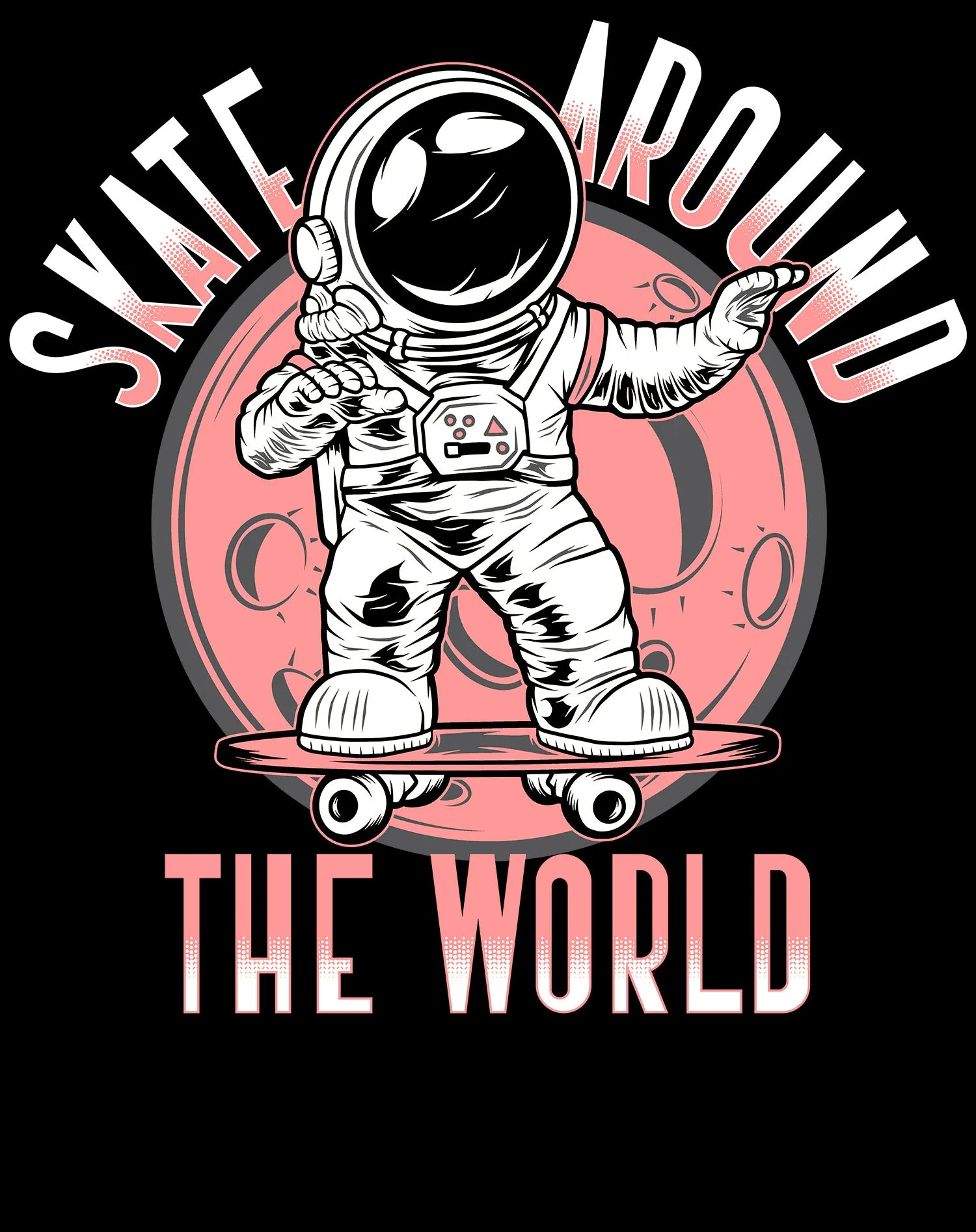Science Space Race Skate Around World Astronaut Nerd Geek Official Women's T-shirt