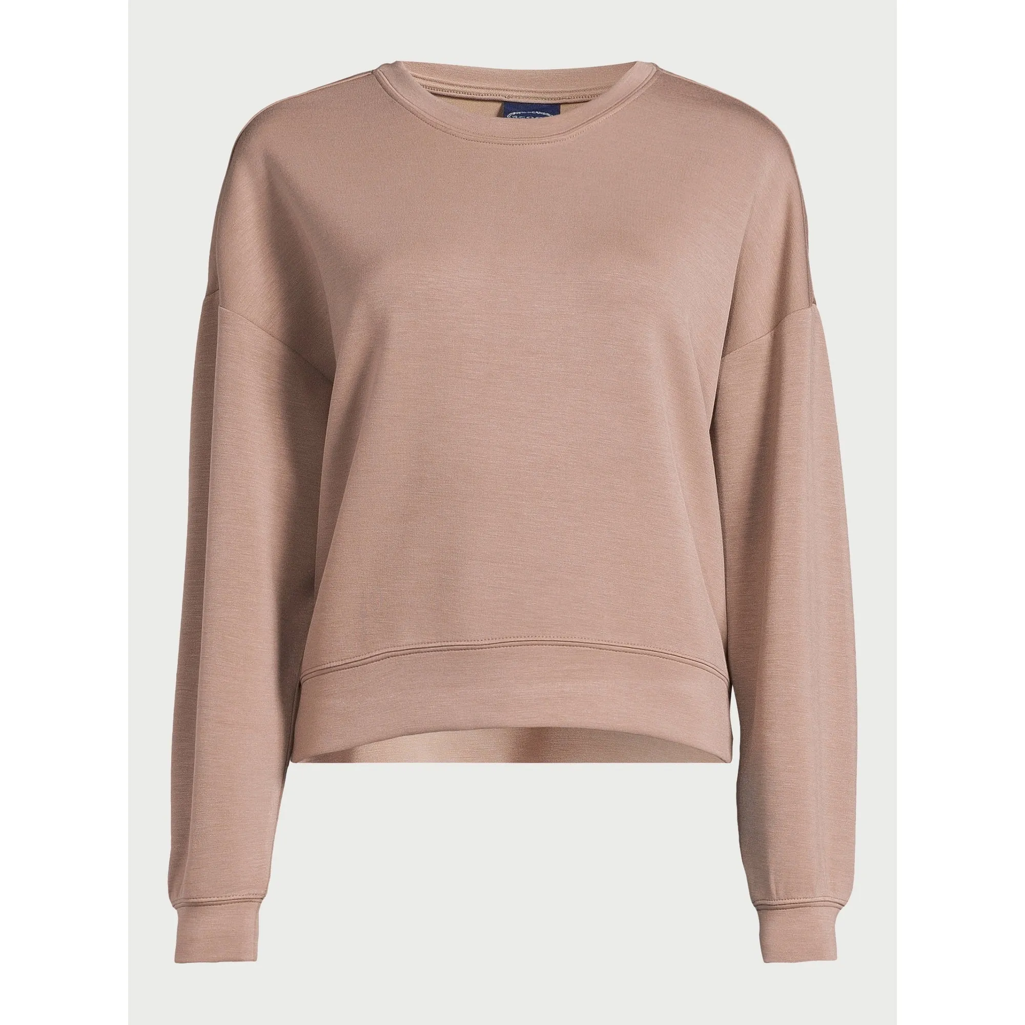 Scoop Women's Ultimate ScubaKnit Cropped Sweatshirt with Drop Sleeves