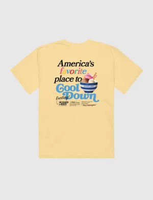 Scoops Ahoy Men’s Cool Down T-Shirt [Yellow]