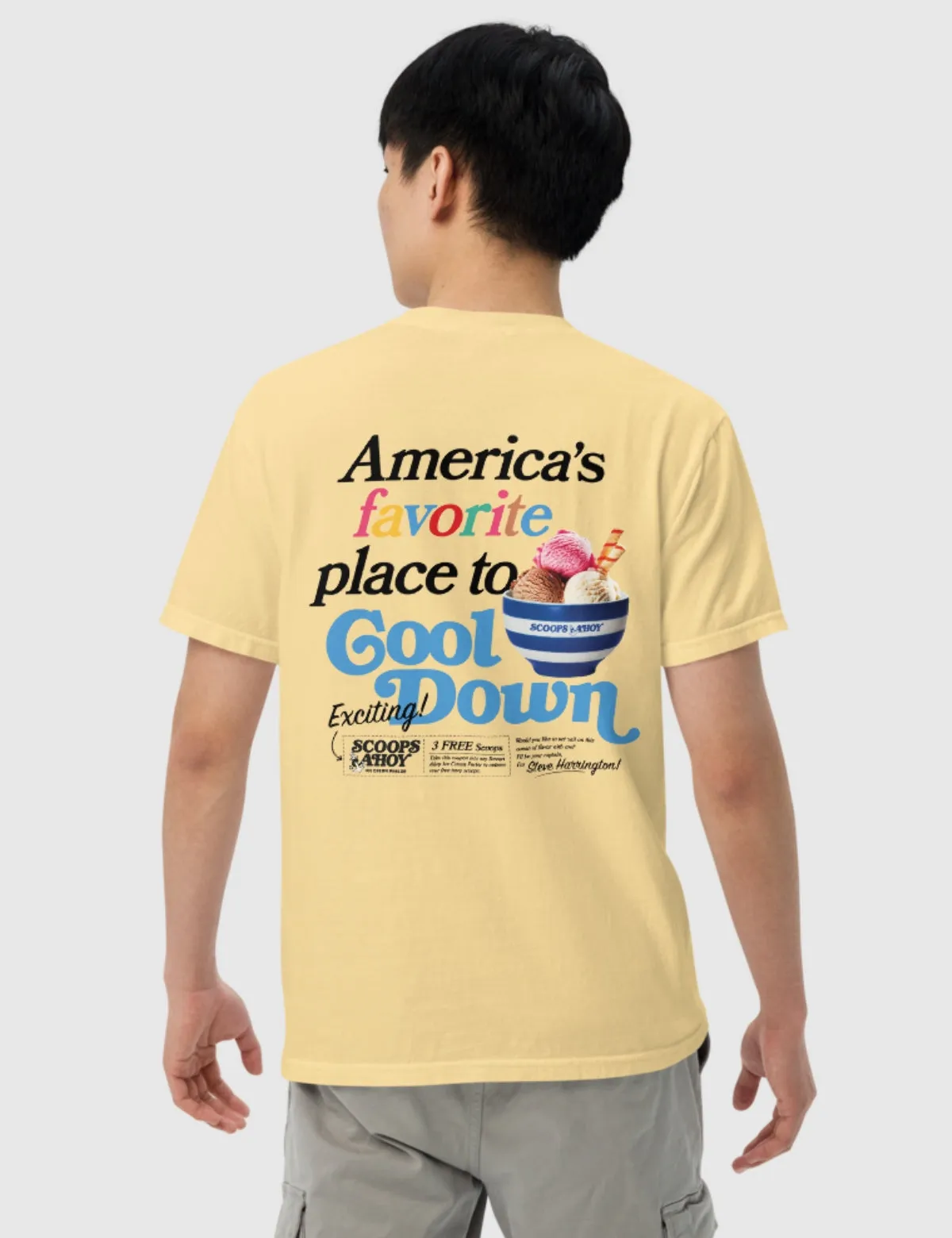 Scoops Ahoy Men’s Cool Down T-Shirt [Yellow]