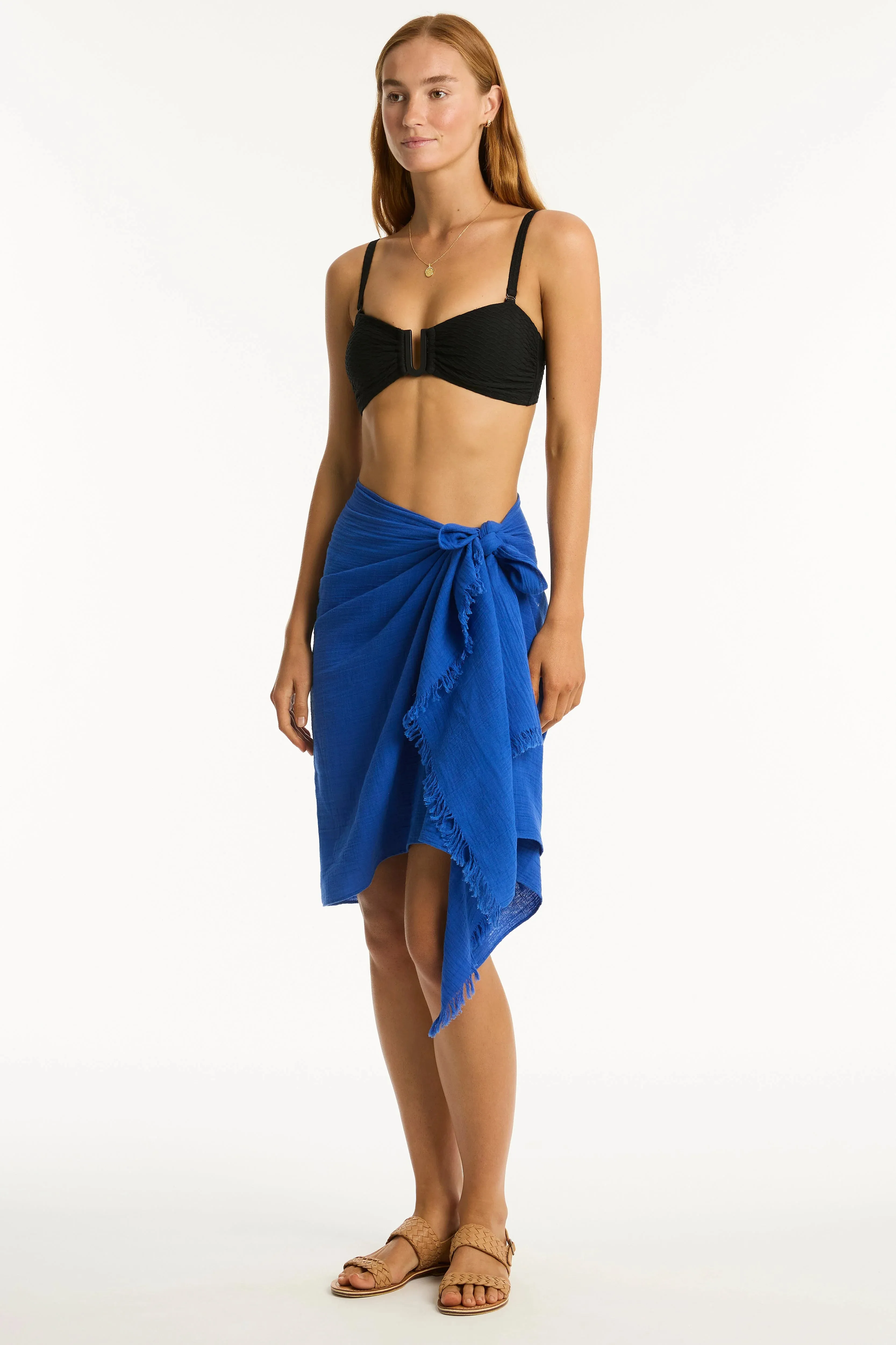 Sea Level - Sunset Frayed Sarong