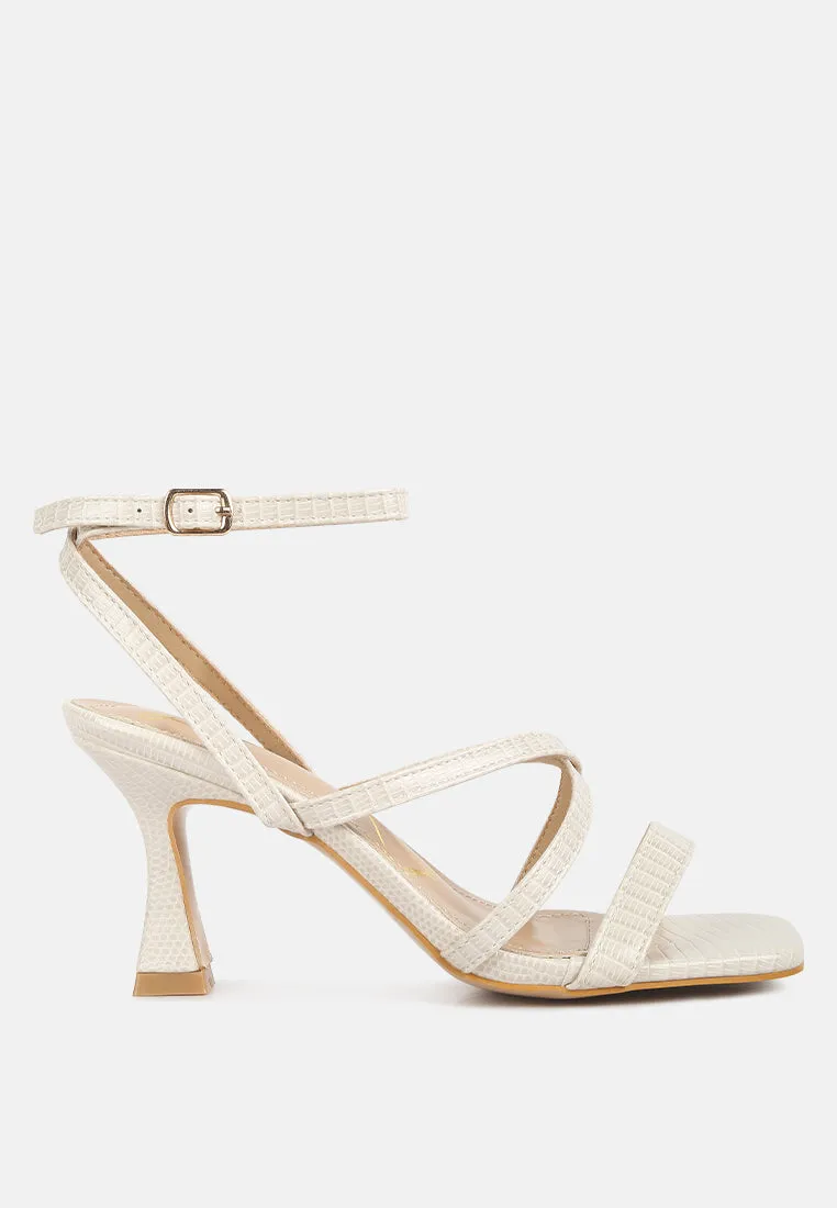 Serling Croc Spool Heel Sandals By Ruw