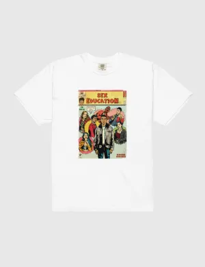 Sex Education Yellow Comic Unisex Heavyweight T-Shirt [White]